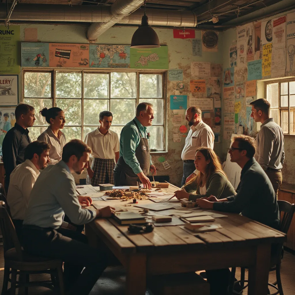 Workshop retro con equipo creativo